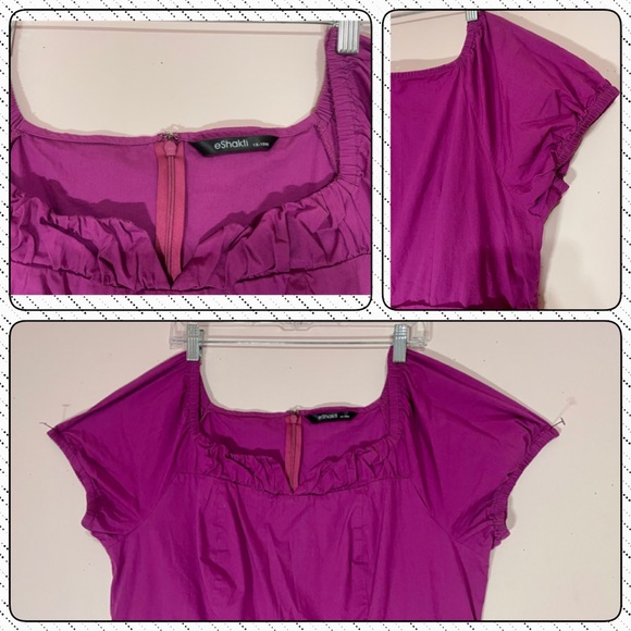 👜👛E SHAKTI A LINE STRETCH DRESS …Sz E SHAKTI A LINE STRETCH DRESS …Sz 1X- 15W - Picture 4 of 4